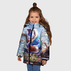 Куртка зимняя для девочки League of Legends МАСТЕР ЙИ, цвет: 3D-черный — фото 2