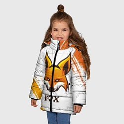 Куртка зимняя для девочки FOX, цвет: 3D-светло-серый — фото 2