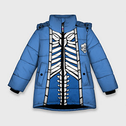 Куртка зимняя для девочки КУРТКА САНСА SANS, цвет: 3D-черный