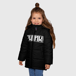 Куртка зимняя для девочки Phonk, цвет: 3D-черный — фото 2