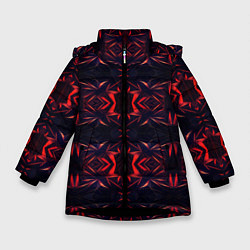 Куртка зимняя для девочки EVIL SPIDER, цвет: 3D-черный