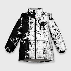 Куртка зимняя для девочки Ъуъ съука, цвет: 3D-светло-серый
