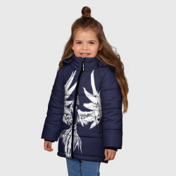 Куртка зимняя для девочки В объятиях удачи, цвет: 3D-черный — фото 2