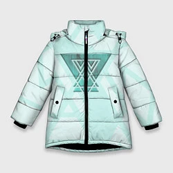 Куртка зимняя для девочки SCANDI FORCE, цвет: 3D-черный