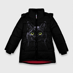 Зимняя куртка для девочки Кот