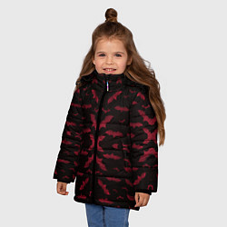 Куртка зимняя для девочки HALLOWEEN, цвет: 3D-черный — фото 2