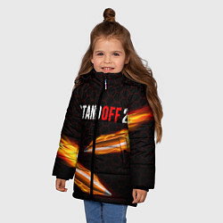 Куртка зимняя для девочки STANDOFF 2, цвет: 3D-светло-серый — фото 2
