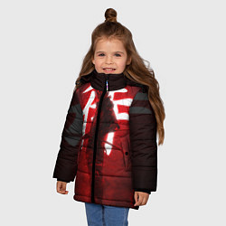Куртка зимняя для девочки NEON SAMURAI, цвет: 3D-черный — фото 2