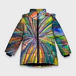 Зимняя куртка для девочки Watercolor