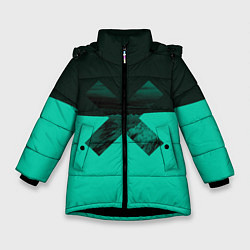 Куртка зимняя для девочки Cross, цвет: 3D-черный