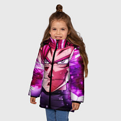 Куртка зимняя для девочки Super Saiyan Rose, цвет: 3D-черный — фото 2