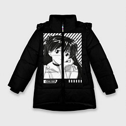 Куртка зимняя для девочки Аска ева 02, цвет: 3D-черный