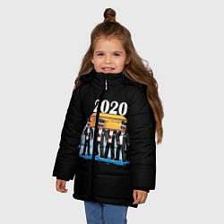 Куртка зимняя для девочки 2020 не спасти, цвет: 3D-черный — фото 2