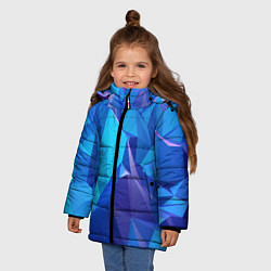 Куртка зимняя для девочки NEON CRYSTALLS, цвет: 3D-светло-серый — фото 2