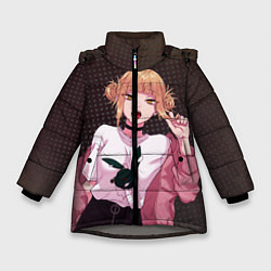 Куртка зимняя для девочки Химико Тога, цвет: 3D-светло-серый