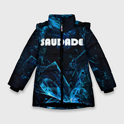 Куртка зимняя для девочки SAUDADE, цвет: 3D-черный