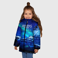 Куртка зимняя для девочки ASSASSINS CREED VALHALLA, цвет: 3D-красный — фото 2