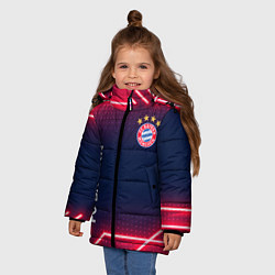 Куртка зимняя для девочки БАВАРИЯ, цвет: 3D-светло-серый — фото 2