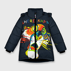 Куртка зимняя для девочки Shere Khan, цвет: 3D-черный