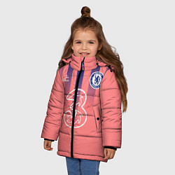 Куртка зимняя для девочки CHELSEA резервная сезон 2021, цвет: 3D-светло-серый — фото 2