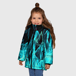 Куртка зимняя для девочки ASSASSINS CREED VALHALLA, цвет: 3D-светло-серый — фото 2