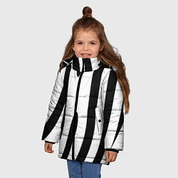 Куртка зимняя для девочки ЧБ, цвет: 3D-черный — фото 2