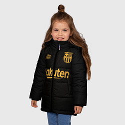 Куртка зимняя для девочки BARCELONA выездная сезон 2021, цвет: 3D-черный — фото 2
