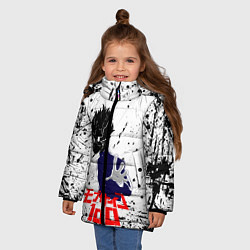 Куртка зимняя для девочки 100% Z, цвет: 3D-светло-серый — фото 2