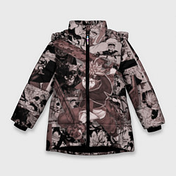 Куртка зимняя для девочки Аста, цвет: 3D-черный