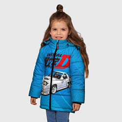 Куртка зимняя для девочки INITIAL D, цвет: 3D-черный — фото 2