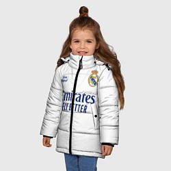 Куртка зимняя для девочки REAL MADRID, домашняя 2021, цвет: 3D-красный — фото 2