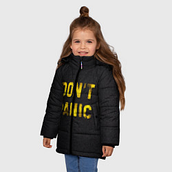 Куртка зимняя для девочки DONT PANIC, цвет: 3D-черный — фото 2