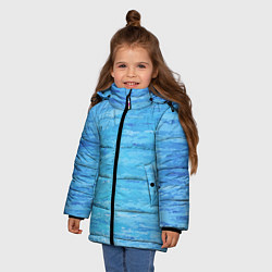 Куртка зимняя для девочки Blue, цвет: 3D-черный — фото 2