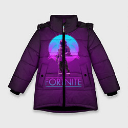 Зимняя куртка для девочки Fortnite градиент