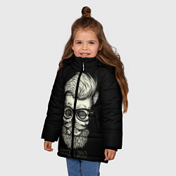 Куртка зимняя для девочки Хипстер, цвет: 3D-светло-серый — фото 2