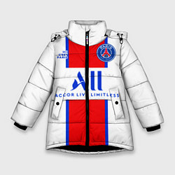 Зимняя куртка для девочки PSG, выездная сезон 2021