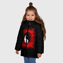 Куртка зимняя для девочки ИНЬ ЯНЬ, цвет: 3D-светло-серый — фото 2