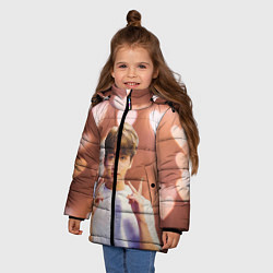 Куртка зимняя для девочки JUNGKOOK BTS, цвет: 3D-светло-серый — фото 2