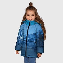 Куртка зимняя для девочки New York, цвет: 3D-черный — фото 2