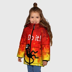 Куртка зимняя для девочки РАЗОЧАРОВАНИЕ ЛЮЦИ, цвет: 3D-светло-серый — фото 2