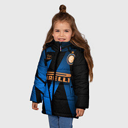 Куртка зимняя для девочки INTER, цвет: 3D-черный — фото 2