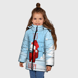 Куртка зимняя для девочки SUS HAPPY AMONG US, цвет: 3D-черный — фото 2