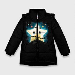 Зимняя куртка для девочки Новогодняя звезда