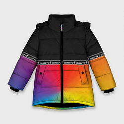 Куртка зимняя для девочки Fumrre NEW, цвет: 3D-черный