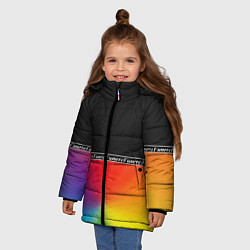 Куртка зимняя для девочки Fumrre NEW, цвет: 3D-черный — фото 2
