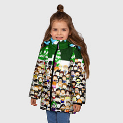 Куртка зимняя для девочки Южный Парк South Park, цвет: 3D-черный — фото 2