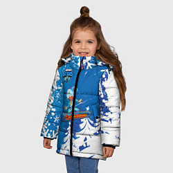Куртка зимняя для девочки Brawl Stars Snowboarding, цвет: 3D-черный — фото 2