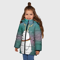 Куртка зимняя для девочки Icebear, цвет: 3D-светло-серый — фото 2