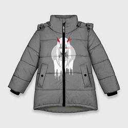 Куртка зимняя для девочки Zero Two, цвет: 3D-светло-серый