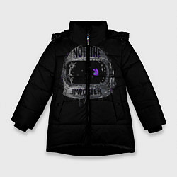 Куртка зимняя для девочки Not The Imposter, цвет: 3D-черный